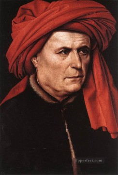 portrait of a man 2 Painting - Portrait Of A Man 1400 Robert Campin